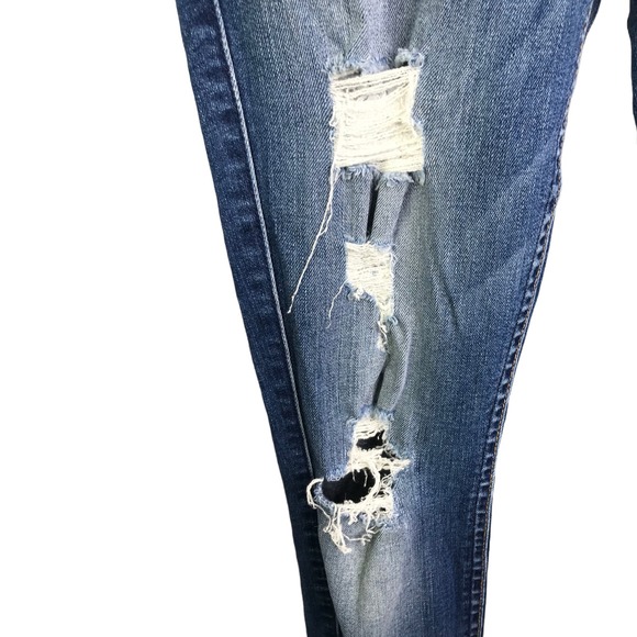 7 For All Mankind Women's The Ankle Skinny Jeans Mid-Rise Blue Denim Cotton 26 - Picture 8 of 14